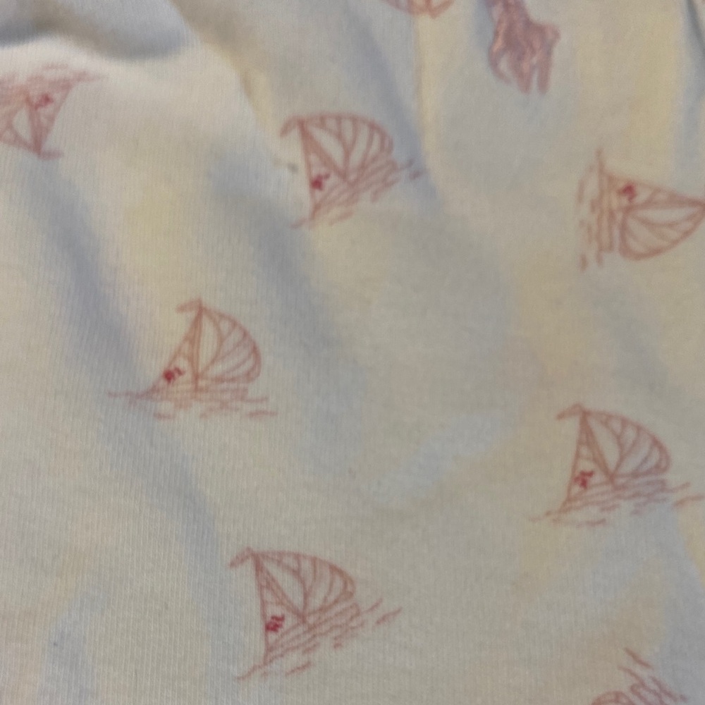 Ralph Lauren White Sailboat Print Kids One Piece - Picture 6 of 6